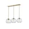 Z-Lite Chloe 3 Light island, Olde Brass & Clear 490P10-3L-OBR - alternate 2